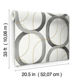 Wallpaper Interlock Wallpaper // Black & Gold