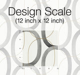 Wallpaper Interlock Wallpaper // Black & Gold