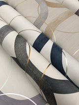 Wallpaper Interlock Wallpaper // Dark Taupe