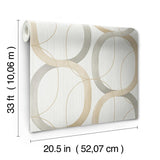 Wallpaper Interlock Wallpaper // Dark Taupe