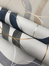 Wallpaper Interlock Wallpaper // Dark Taupe