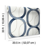 Wallpaper Interlock Wallpaper // Navy