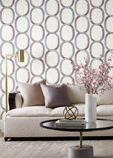 Wallpaper Interlock Wallpaper // Plum