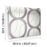 Wallpaper Interlock Wallpaper // Plum