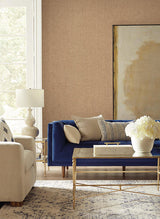 Wallpaper Interlocking Weave Sisal Grasscloth Wallpaper // Brown