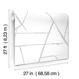 Wallpaper Intersect Wallpaper // Silver Metallic