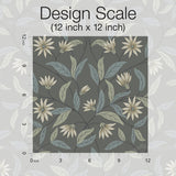 Wallpaper Jasmine Wallpaper // Charcoal