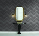 Wallpaper Jazz Age Wallpaper // Black