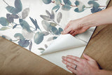 Wallpaper Joyful Eucalyptus Peel & Stick Wallpaper // Navy