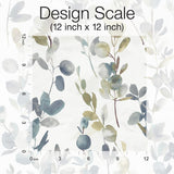 Wallpaper Joyful Eucalyptus Peel & Stick Wallpaper // Navy