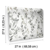 Wallpaper Joyful Eucalyptus Wallpaper // Grey & Taupe