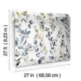 Wallpaper Joyful Eucalyptus Wallpaper // Navy