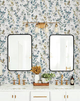 Wallpaper Joyful Eucalyptus Wallpaper // Turquoise