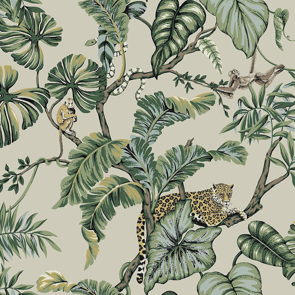 Wallpaper Jungle Cat Wallpaper // Beige 