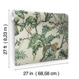 Wallpaper Jungle Cat Wallpaper // Beige