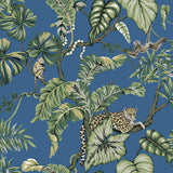 Wallpaper Jungle Cat Wallpaper // Blue