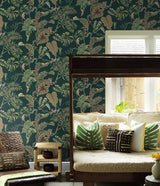 Wallpaper Jungle Cat Wallpaper // Dark Green