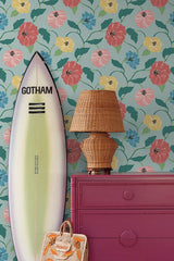 Wallpaper Jungle Garden Peel & Stick Wallpaper // Sky Blue