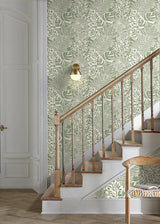 Wallpaper Jungle Leaves Wallpaper // Green