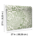 Wallpaper Jungle Leaves Wallpaper // Green