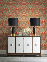 Wallpaper Jungle Leopard Wallpaper // Orange