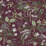 Wallpaper Juniper Forest Wallpaper // Burgundy