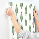 Wallpaper Juniper Tree Wallpaper // Green
