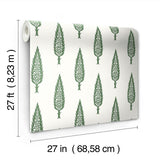 Wallpaper Juniper Tree Wallpaper // Green