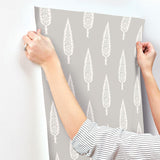 Wallpaper Juniper Tree Wallpaper // Grey
