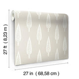 Wallpaper Juniper Tree Wallpaper // Taupe