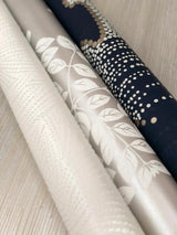 Wallpaper Jute Wallpaper // Silver & Beige Metallic