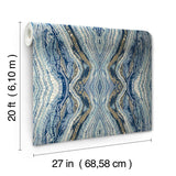 Wallpaper Kaleidoscope Peel & Stick Wallpaper // Blue