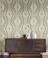 Wallpaper Kaleidoscope Peel & Stick Wallpaper // Light Grey