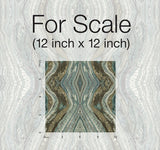 Wallpaper Kaleidoscope Peel & Stick Wallpaper // Teal