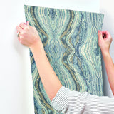 Wallpaper Kaleidoscope Wallpaper // Blue