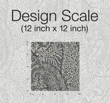 Wallpaper Kashmir Dreams Paisley Wallpaper // Black