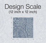 Wallpaper Kashmir Dreams Paisley Wallpaper // Blue