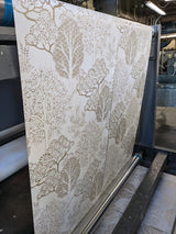 Wallpaper Kimono Trees Wallpaper // Metallic 