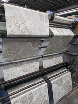 Wallpaper Kimono Trees Wallpaper // Metallic