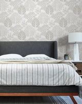 Wallpaper Kimono Trees Wallpaper // Metallic