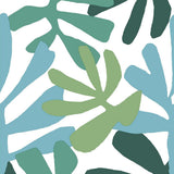 Wallpaper Kinetic Tropical Peel & Stick Wallpaper // Blue & Green