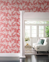 Wallpaper King Palm Silhouette Wallpaper // Coral