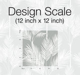 Wallpaper King Palm Silhouette Wallpaper // Grey