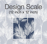 Wallpaper King Palm Silhouette Wallpaper // Navy