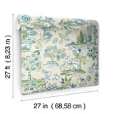 Wallpaper Kingswood Wallpaper // Blue & Green