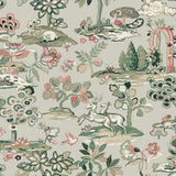 Wallpaper Kingswood Wallpaper // Taupe & Coral