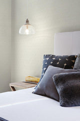 Wallpaper Lacey Circle Geo Wallpaper // Cream & Grey