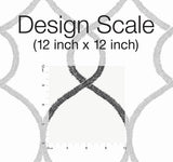 Wallpaper Laurel Leaf Ogee Wallpaper // Black