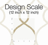 Wallpaper Laurel Leaf Ogee Wallpaper // Gold