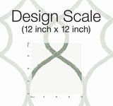 Wallpaper Laurel Leaf Ogee Wallpaper // Green